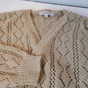 Miss Sparkling, Taupe Wrap‎ Sweater, Size L, NWOT